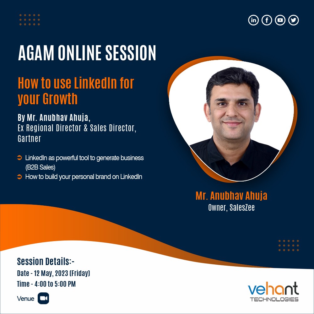 Anubhav Ahuja spoke to us about building Vehant's brand while connecting with the right people, excel in sales as well as satiate their curiosity for technology